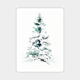 Christmas Tree and Snow Magnet