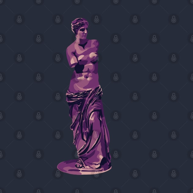 Cool Pink Venus de Milo by Slightly Unhinged