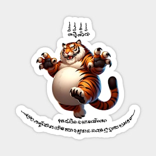 Thai Tattoo Parody "Sak Yant Tiger" Magnet