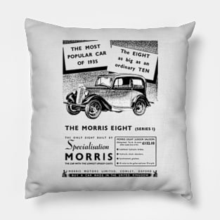 1935 MORRIS EIGHT - advert Pillow