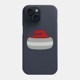 Red Curling Rock Phone Case