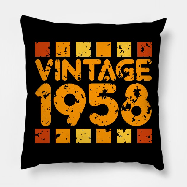 Vintage 1958 Pillow by colorsplash