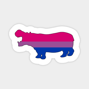 Bi Pride Hippo Magnet