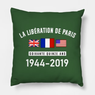 Liberation Of Paris 75 Year Anniversary Pillow