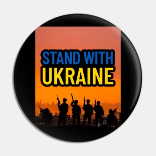 Stand with ukraine Pin