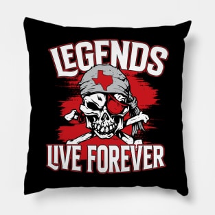 Legends Live Forever // Lubbock Texas Pirate Pillow