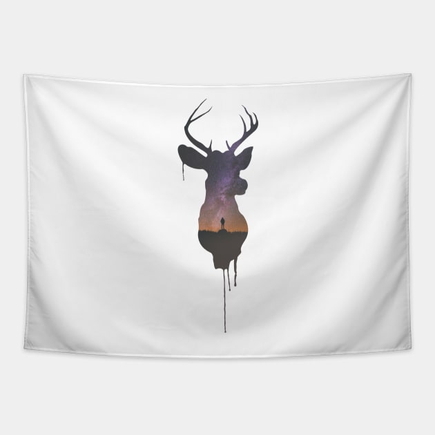 Deer Head IV Tapestry by edwardlucas