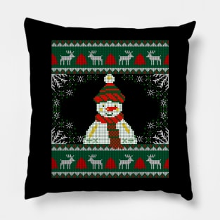 Knitted Snowman Sweater: The Perfect Holiday Sweater Pillow