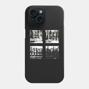 Liminal Space in Monocrome Abstraction through 4 windows Phone Case