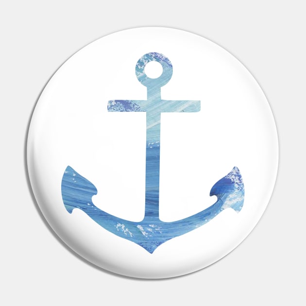 BLUE PAINT ANCHOR Pin by christikdesigns