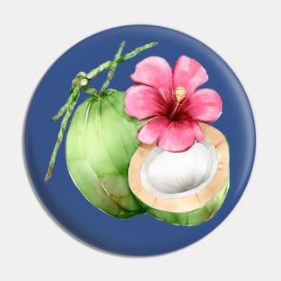 Coconut Flower Pin