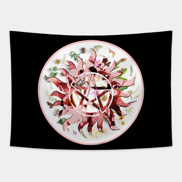 Supernatural Flower Anti-Possession Tapestry by budbloodandbeernuts