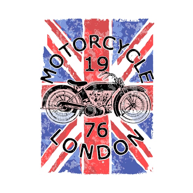 Vintage Motorcycle T-shirt Graphic by emeget