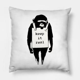 Keep it Real Banksy Pillow