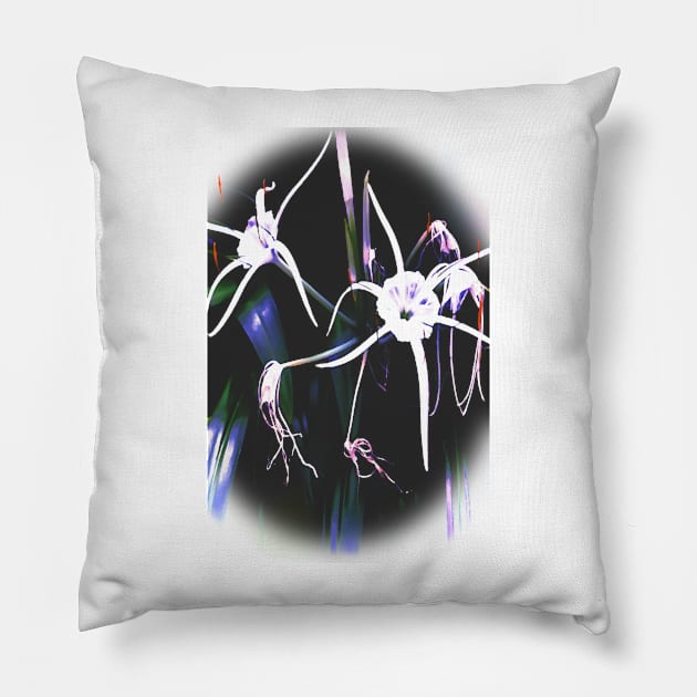 Spider Lilies Pillow by RoxanneG