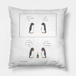 Penguin Appreciation Day Pillow