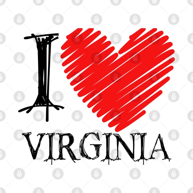 I Love Virginia, Virginia Love, Virginia Merch, Virginia Gift Ideas, Virginia Lovers by TinPis