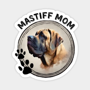 Mastiff Dog Mom Dog Breed Portrait Magnet