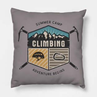 Summer Camp Adventure Begins Pillow