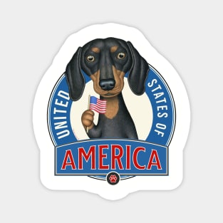 Dachshund United States of America Magnet