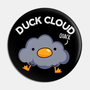Duck Cloud Funny Weather Pun Pin