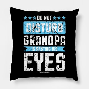 Do Not Disturb Grandpa Is Resting His Eyes Pillow