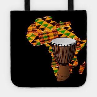 Africa Kente Pattern Drum Tote