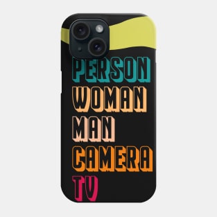 Person, Woman, Man, Camera, TV Cognitive Test 45 Anti Trump Phone Case