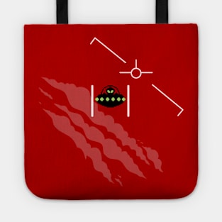 Funny Retro Gamer Space Alien Tictac UFO UAP Navy Footage Parody Tote