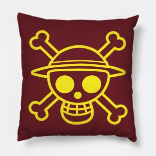 LUFFY - Skull & Bones - line Pillow