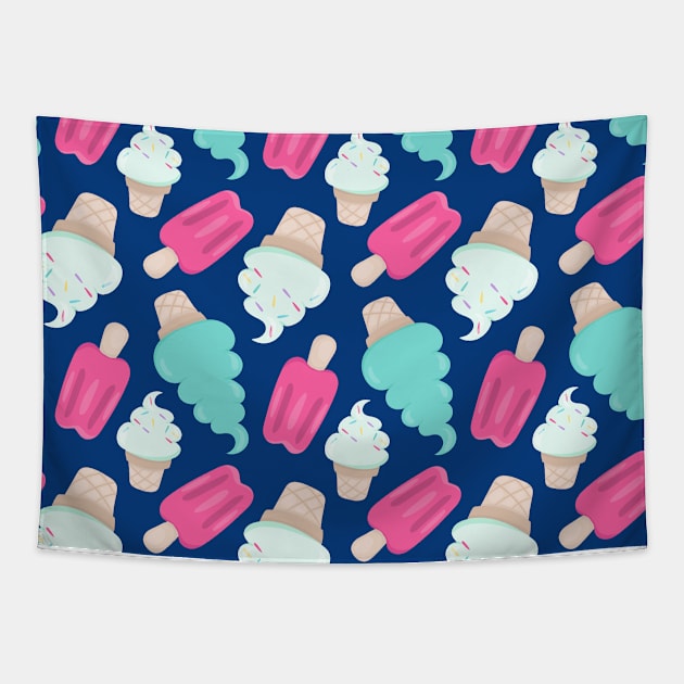 Cute Ice Cream Tapestry by epiclovedesigns