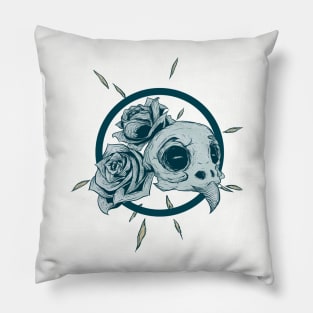 Bird Skull Pillow