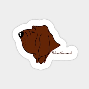 Bloodhound silhouette Magnet