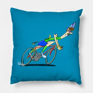 Road Cyclist Pillow