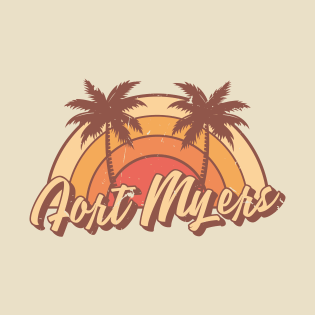 Fort Myers Florida Vintage Summer Vacation Design by dk08