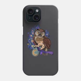 Boreal Owl Night Tree Phone Case