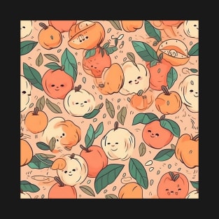 Cute Happy Peaches T-Shirt