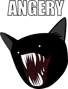 Angery Demon Cat Meme Magnet