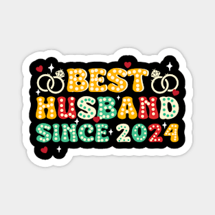 Best Husband Since 2024 2nd Wedding Anniversary Gift for Husband Wife Magnet