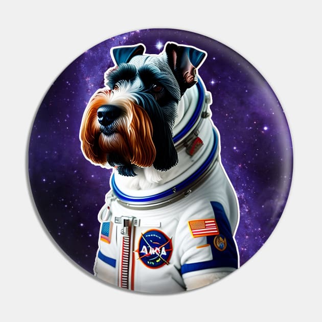 ASTRONAUT DOG ( Schnauzer ) Pin by DMS DESIGN