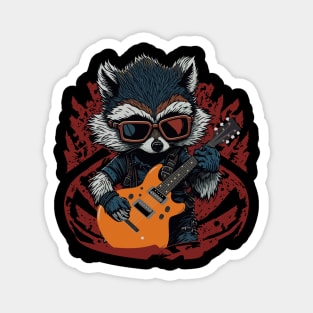 Rock Raccoon Magnet