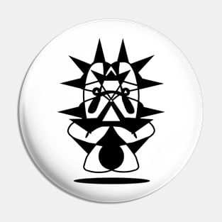 tiger black Pin