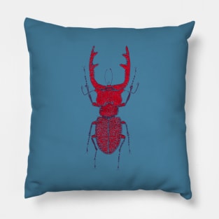 Stitches: Red stag Pillow