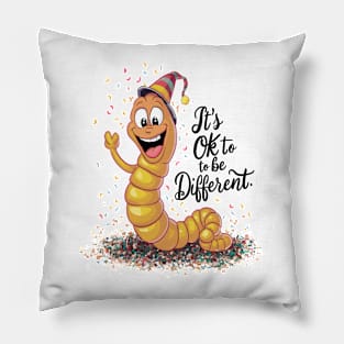 Funny Worm Worms Funny Sayings Animals Pillow