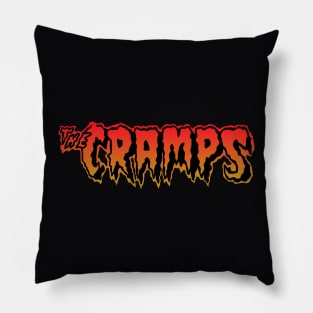 The cramps red and yellow Pillow