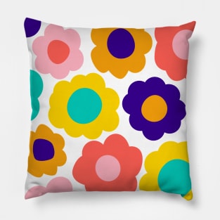 Abstract Flower Blooms Pillow