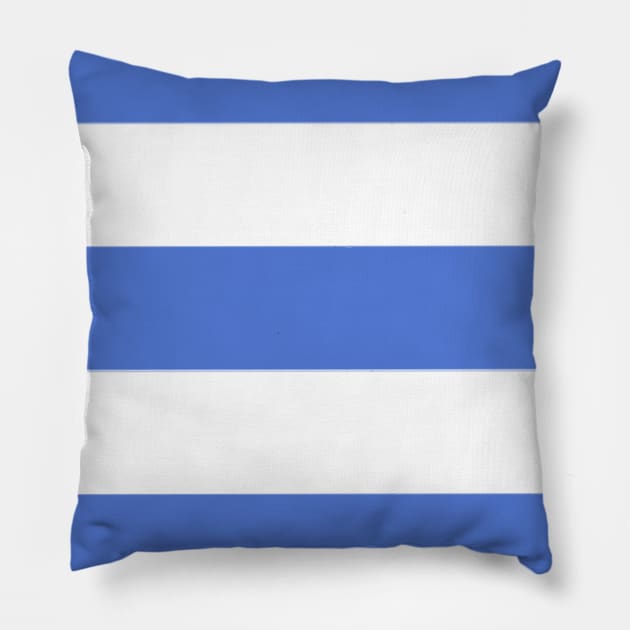 Blue and White Stripe 4 Pillow by ALifeSavored