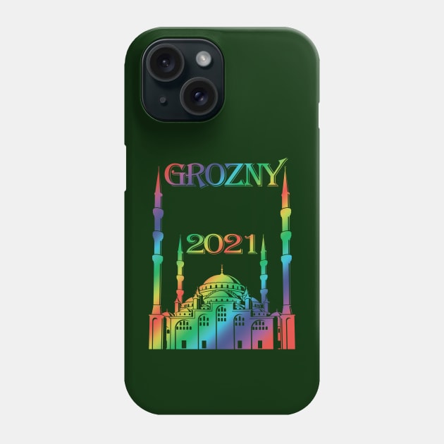 GROZNY 2021. Mosque "Heart of Chechnya. Phone Case by Abrek Art