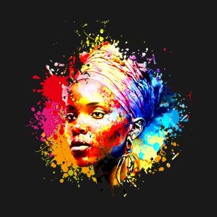 African woman watercolor T-Shirt