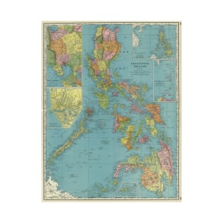 Vintage Map of The Phillipines (1903) T-Shirt